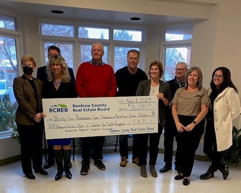 Over $36,000 raised by Renfrew County Real Estate Board for four local charities