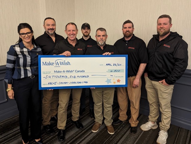 A Buyer’s Choice Home Inspections Canada team donates $6,500 to Make-A-Wish Canada