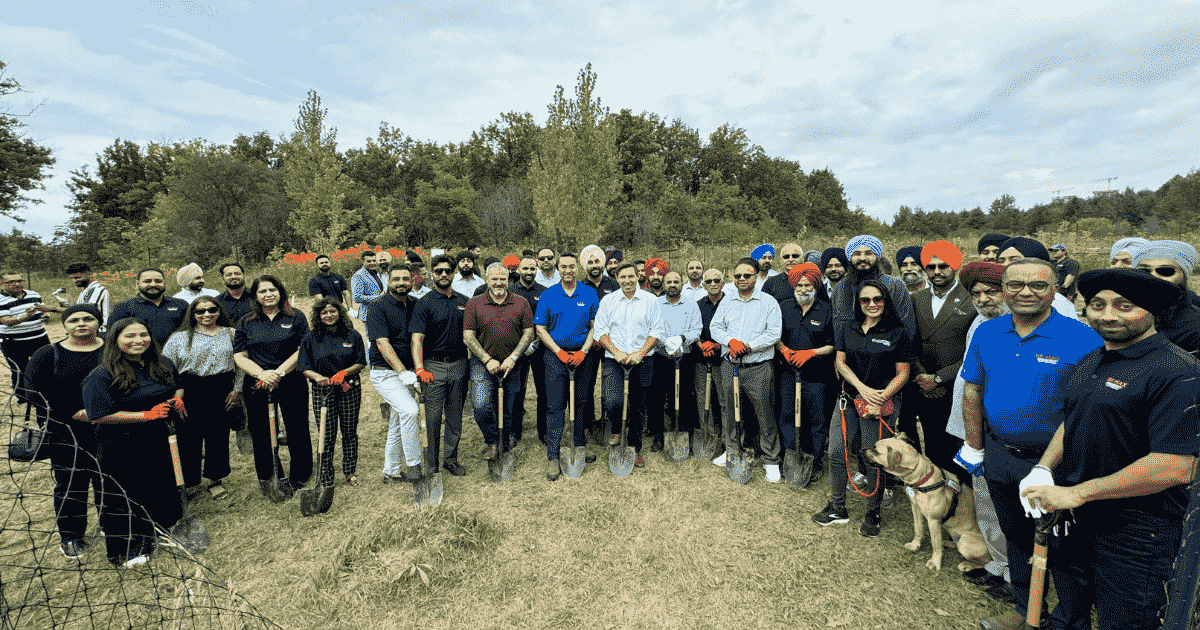 Garry Bhaura of CREA & Re/Max President Realty marks milestone birthday with community tree-planting event